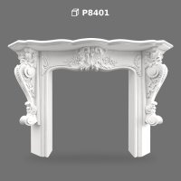 Cadru Decorativ de Șemineu din Poliuretan pentru Interior