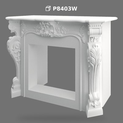 Mască de Șemineu Decorativ din Poliuretan pentru Living