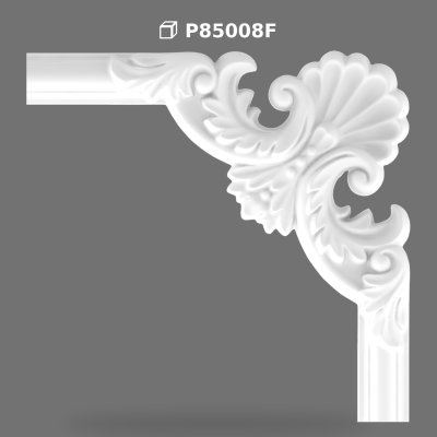 Colțar Decorativ din Poliuretan P85008F pentru Chenar Perete