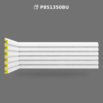 Panou Decorativ Riflat din Poliuretan pentru Perete