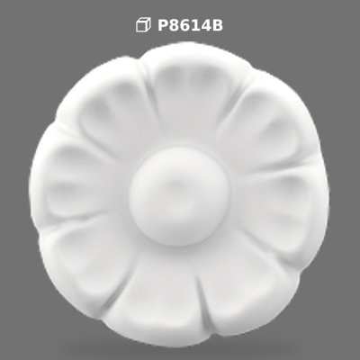 Ornament Floral din Poliuretan pentru Perete și Mobilă