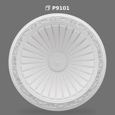 Cupolă Decorativă din Poliüretan pentru Tavan și Candelabre