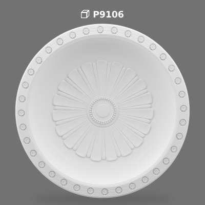 Cupolă Decorativă din Poliuretan pentru Tavan și Avize