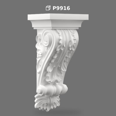 Consolă Decorativă din Poliuretan pentru Fațade și Interior