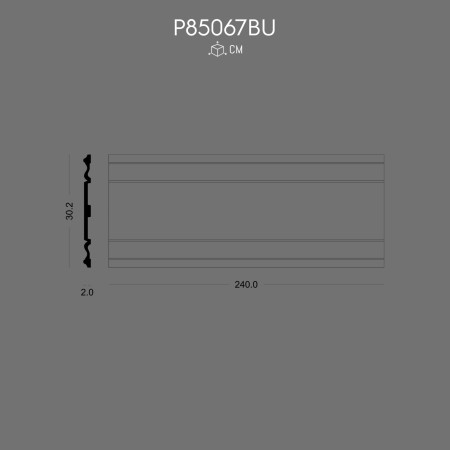 P85067BU Panel types for prefabricated rigid polyurethane foam cladding