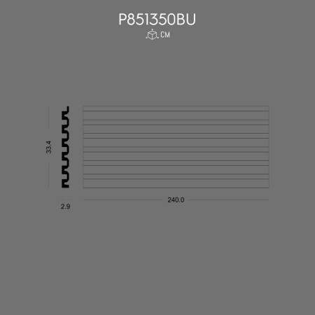 P851350BU Types of decorative polyurethane panels with rigid foam cladding