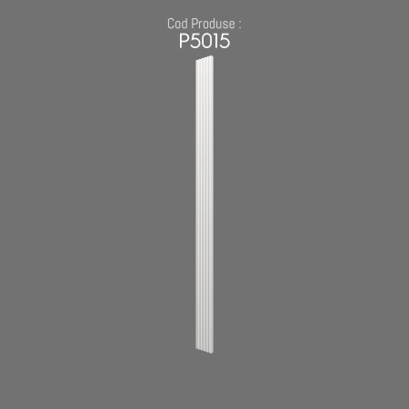 P5015 Polyurethane column with Byzantine, Roman, Greek pattern, decorative column and capital patterns in polyurethane.