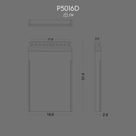 P5016D Polyurethane Pole Prices. Decorative polyurethane column.