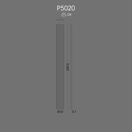 P5020 Polyurethane column prices with ottoman pattern.