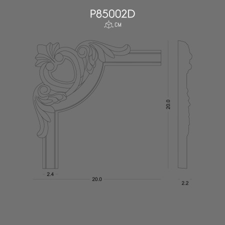P85002D Polyurethane foam bra with decorative patterns.