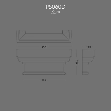 P5060D Fabrication of polyurethane columns with ottoman pattern.