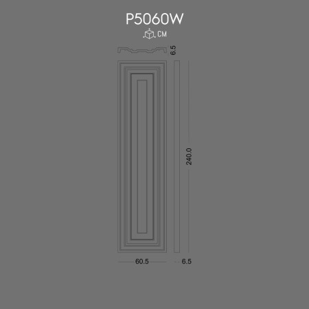 P5060W Polyurethane pilaster prices with decorative patterns