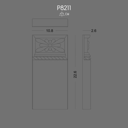 P8211 Polyurethane column models with decorative patterns