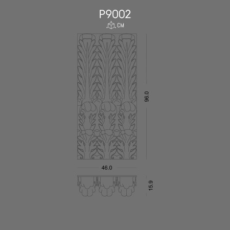 P9002 Polyurethane column models with ottoman pattern.