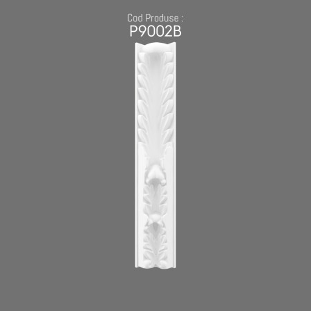 P9002B Polyurethane column with Byzantine, Roman, Greek pattern, decorative column and capital patterns in polyurethane.