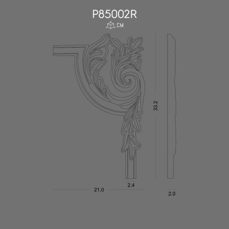 P85002R Prices for polyurethane wall bracket