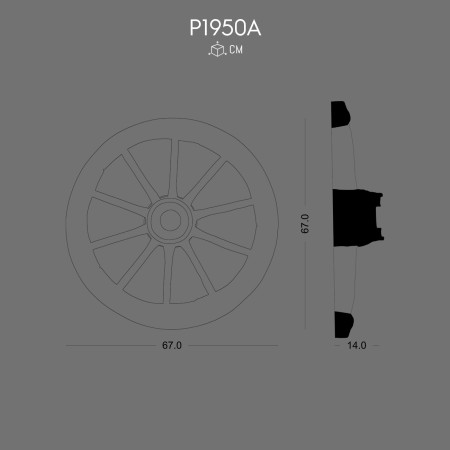 P1950A Wood-look beam catalog made of hard polyurethane foam