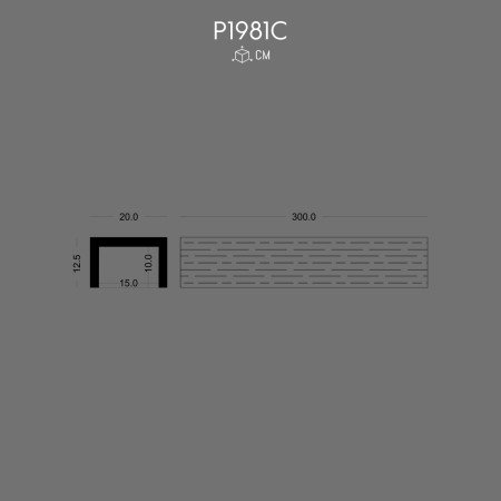 P1981C Prices of decorative beams made of textured polyurethane imitating wood