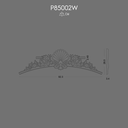 P85002W Decorative corner for polyurethane wall bracket