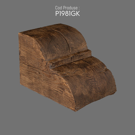 P1981GK Cottage decoration product with models of rustic polyurethane beams