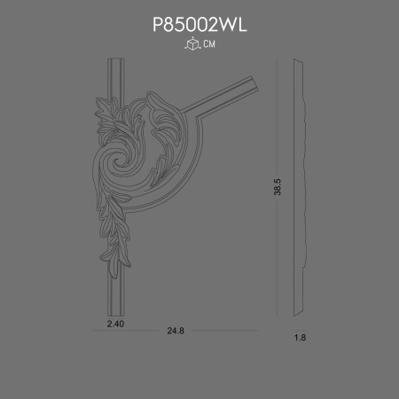 P85002WL Patterned wall bracket