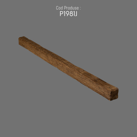 P1981J Rustic beam model with carved wood look