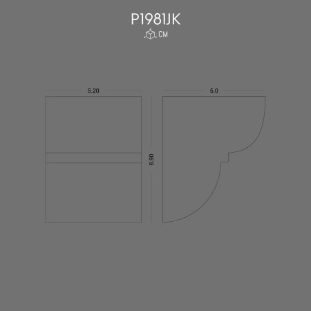P1981JK Models with imitation wood beams with rigid polyurethane foam