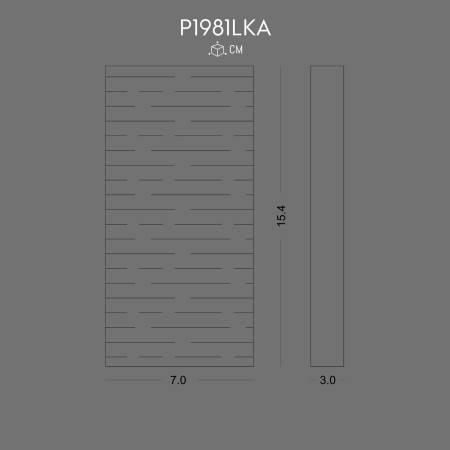 P1981LKA Wood imitation models from rigid polyurethane foam