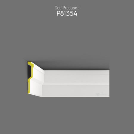 P81354 Preturi de cornise simplu decorativ de perete din poliuretan fara model