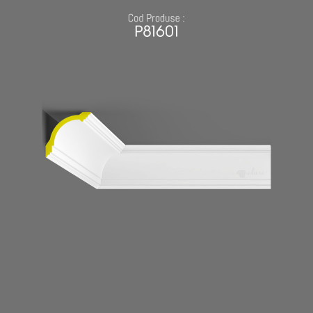 P81601 Preturi de cornise simplu decorativ de perete din poliuretan fara model