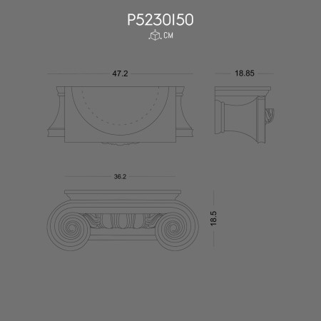 P5230I50 Modele de coloane bizantine ,romane ,grecesti din poliuretan 