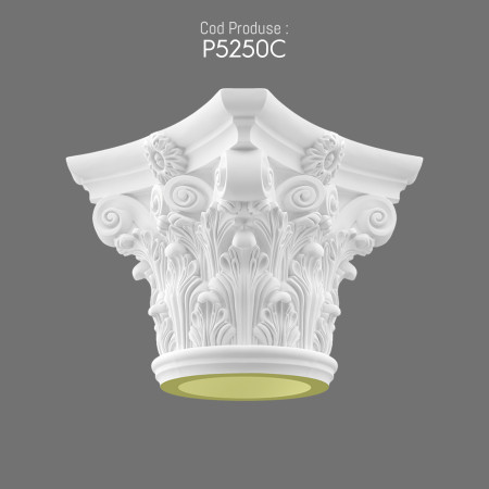P5250 Stâlp din poliuretan .Capitel coloană decorativă.