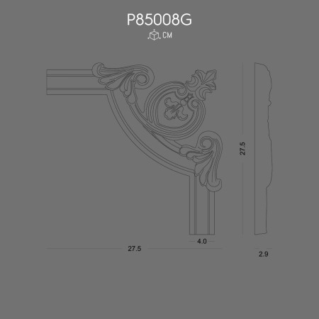 P85008G Corner prices for polyurethane strap