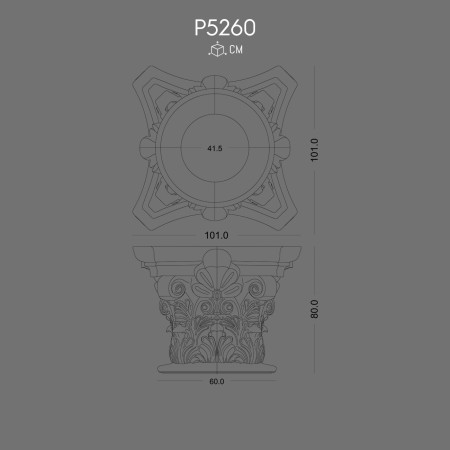 P5260 Modele de coloane din poliuretan. Coloane dorice corintice si capiteluri