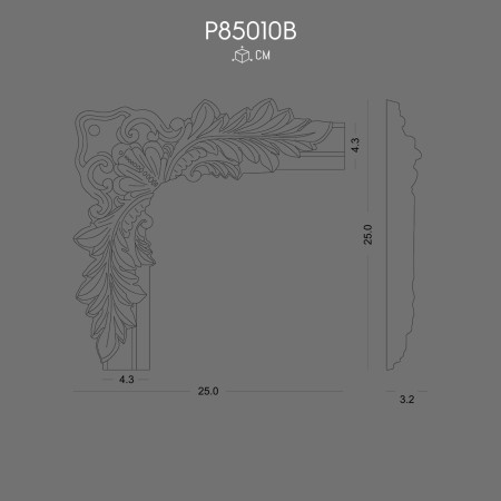 P85010B Polyurethane wall bracket