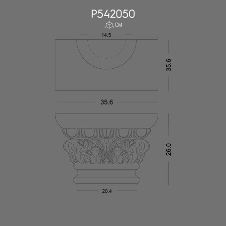 P542050 Capitel coloana interioare si exterioare din poliuretan 