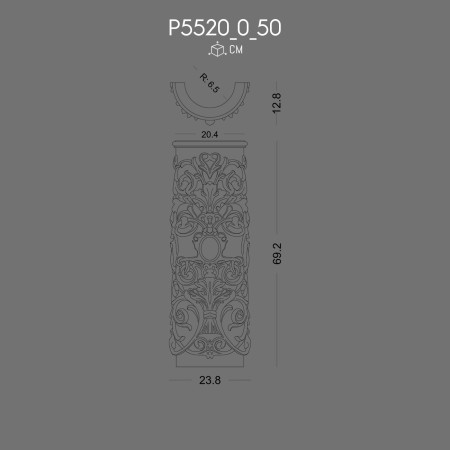 P5520_0_50 Modele coloane decorative din poliuretan