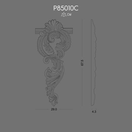 P85010C Polyurethane corner prices for wall bracket