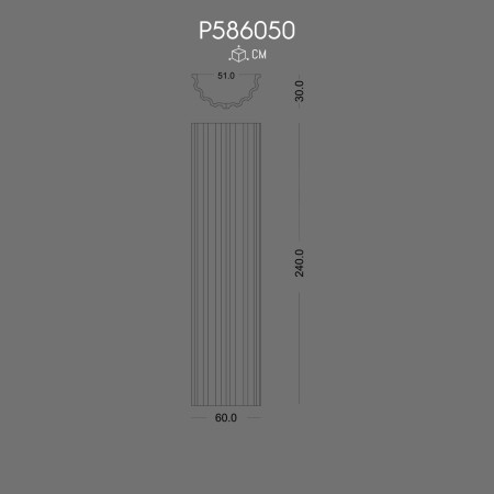 P586050  Coloana spuma rigida poliuretanica p
