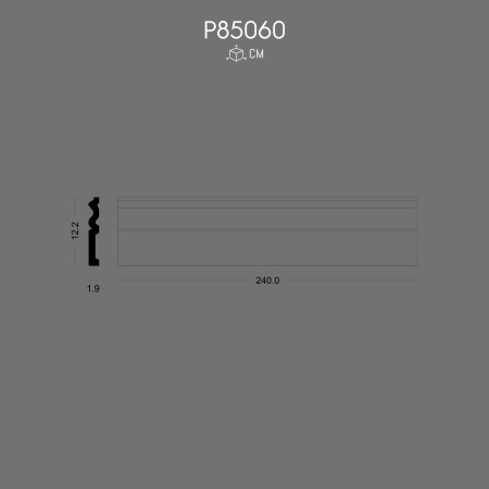 P85060 Types of polyurethane wall plinths with Classic Decor pattern