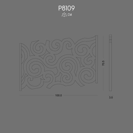 P8109 Rigid Polyurethane Flat Surface Foam .Cut-out Polyurethane Panel Patterns