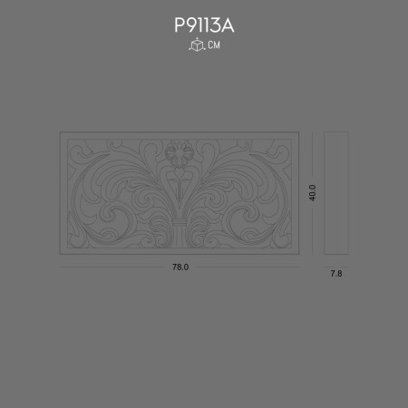 P9113A Polyurethane cladding. Polyurethane cut-out panel