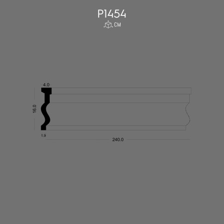 P1454 Placarea de fațadă prefabricată din poliuretan cu sectiuni laterale ale ferestrei 