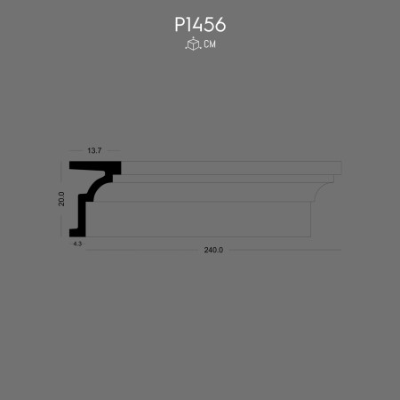 P1456 Decor poliuretan prefabricat placare pentru fațadă 