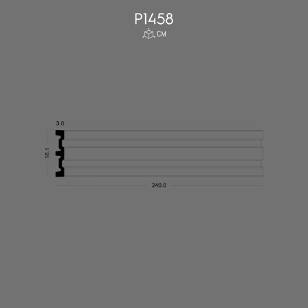 P1458 Perete exterior modele de stâlp din poliuretan