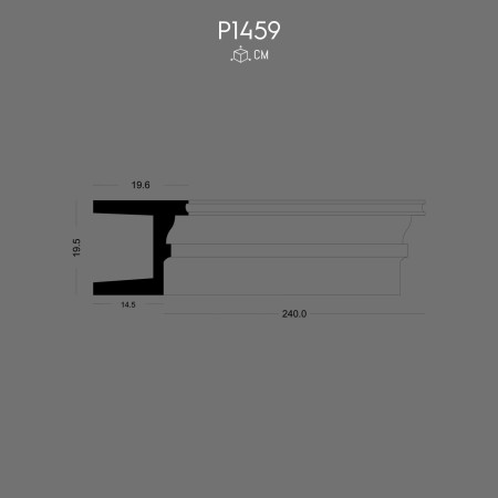 P1459 Placare de fațadă prefabricată din poliuretan, tipuri de stâlpi laterali din poliuretan