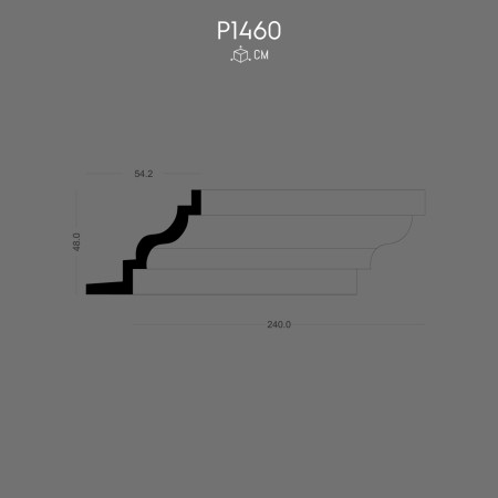 P1460 Decoruri ornamentale de exterior din poliuretan pentru stâlp