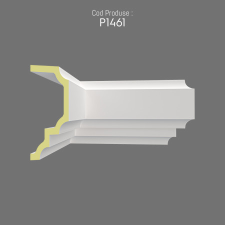 P1461 Decorative de exterior prefabricate din poliuretan de fereastră