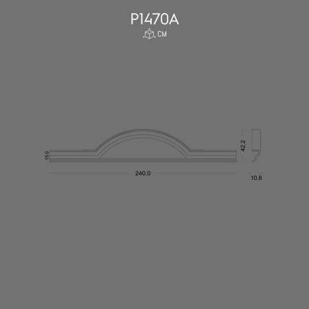 P1470A Fabricare coroane Classic Decor din poliuretan