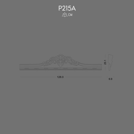 P215A Types of decorative polyurethane wall crowns
